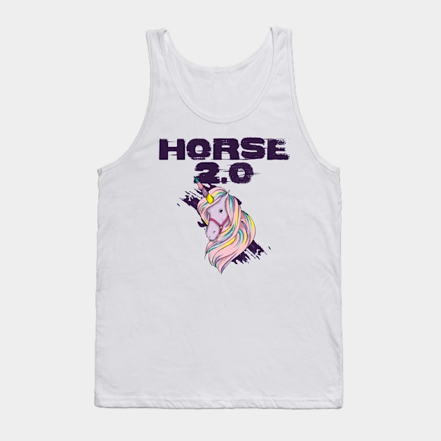 Funny Unicorn Quote Tank Top by Imutobi